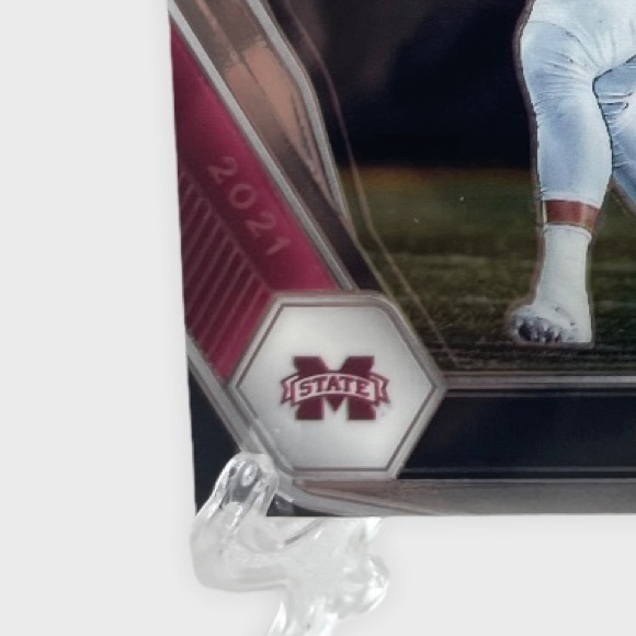 2021 Prizm Draft Dak Prescott Red Ice #9 Cracked Ice Panini Mississippi Two Card - Picture 6 of 9